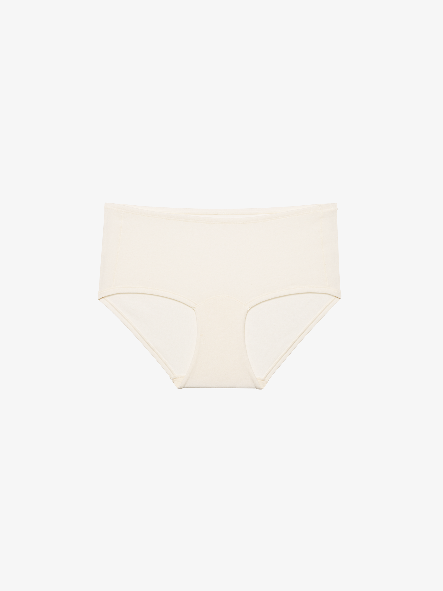 Flay lay of cream colored brief