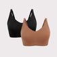 one black bra and one brick color bra