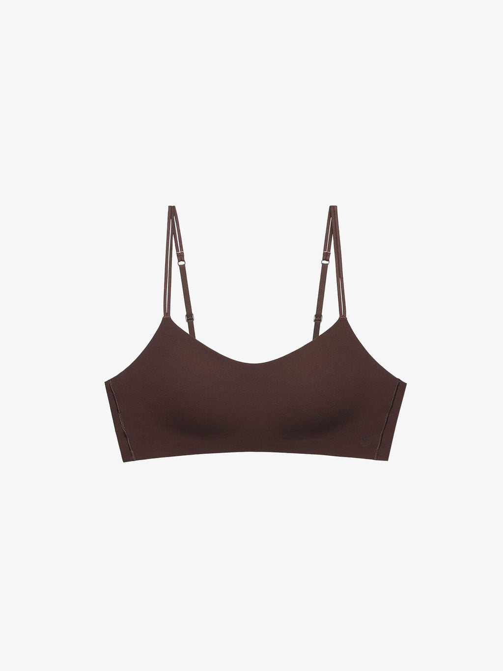 Flat lay of brown bra