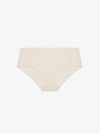Flat lay of eggwhite color brief