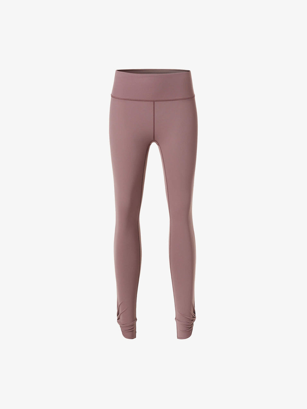 Flat lay of mauve leggings 