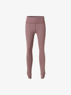 Flat lay of mauve leggings 