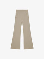 Flat lay of beige wide-leg pants