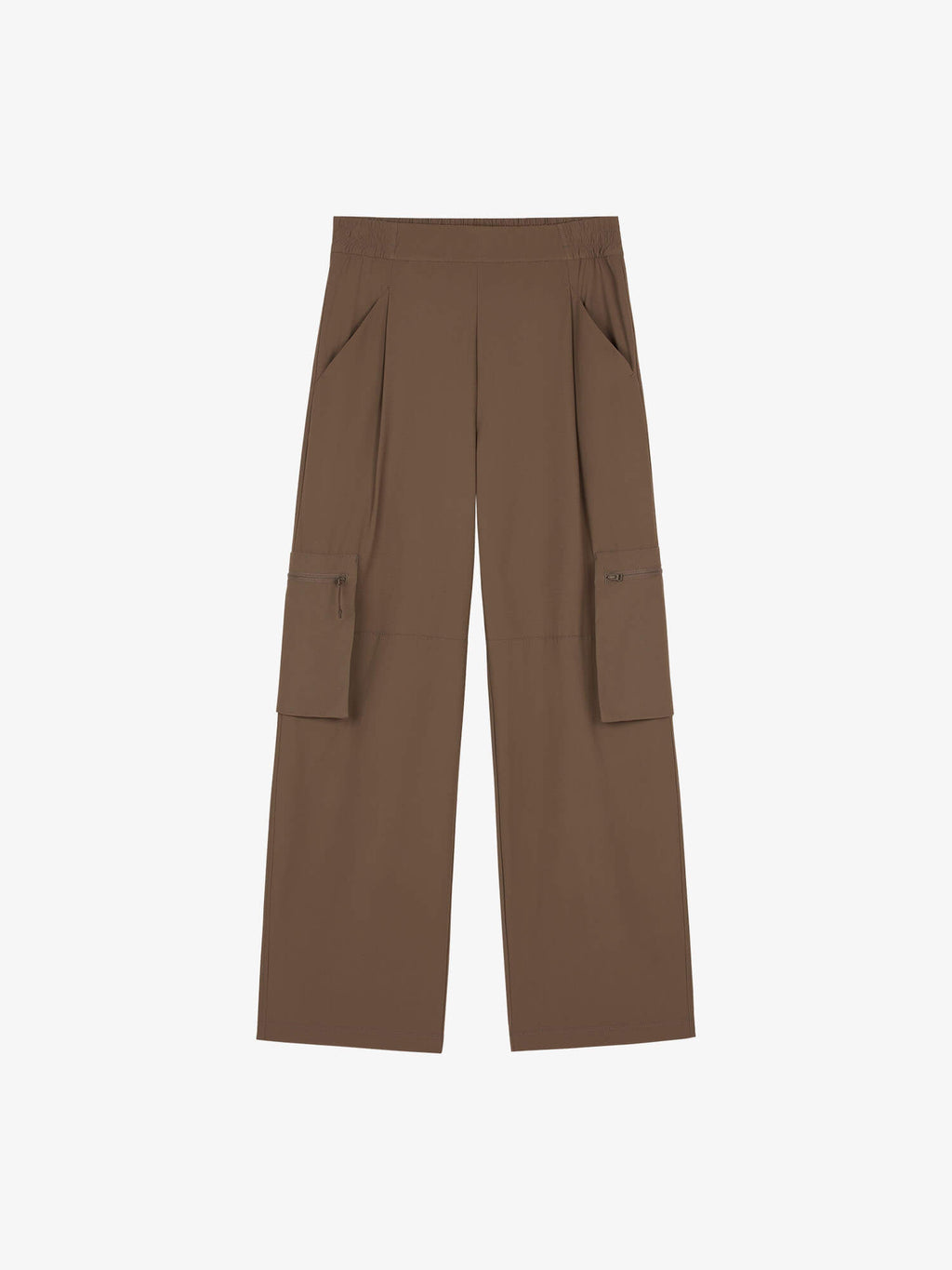 Flat lay of brown cargo pants 