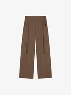 Flat lay of brown cargo pants 