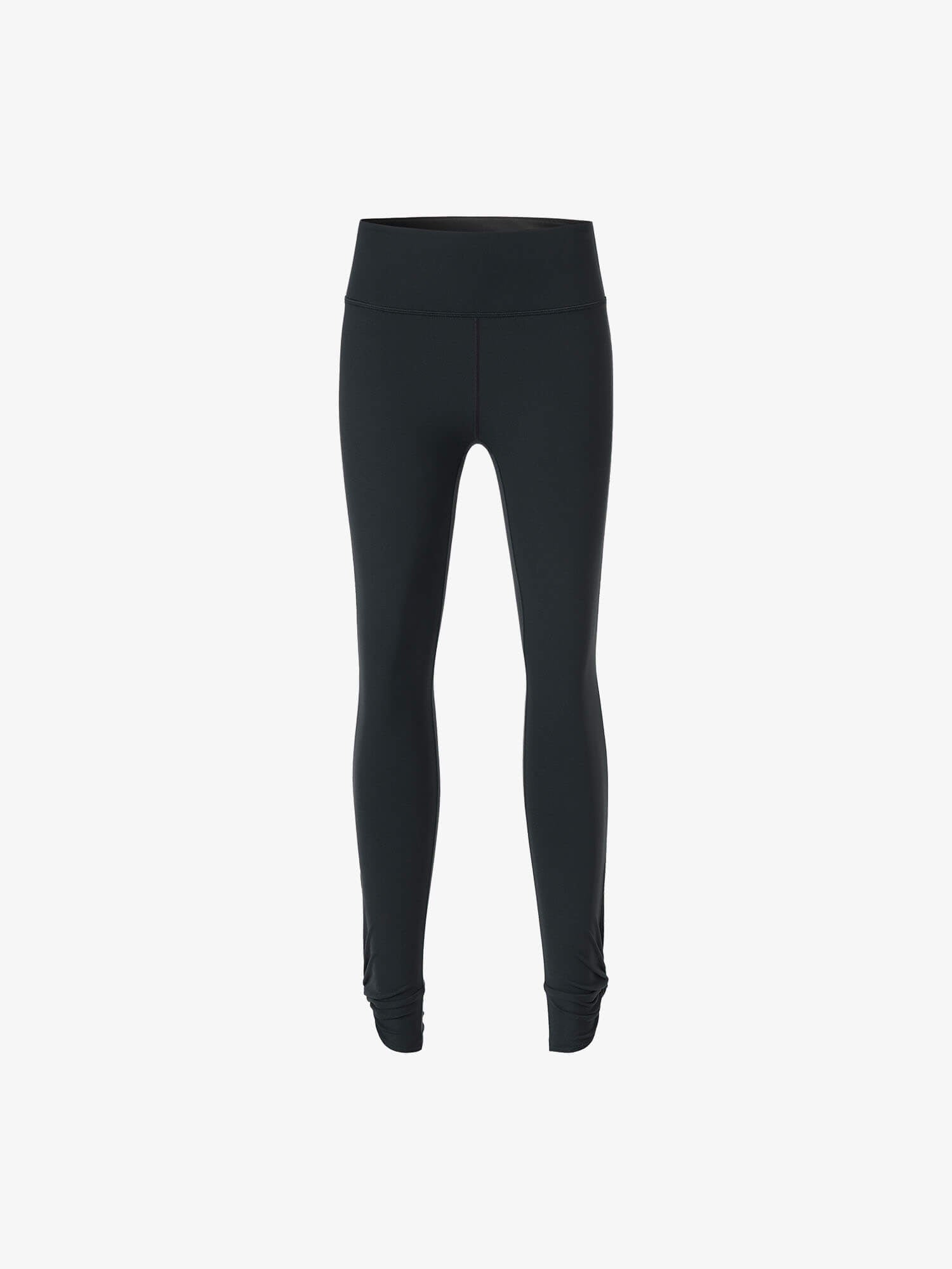 Flat lay of black leggings 