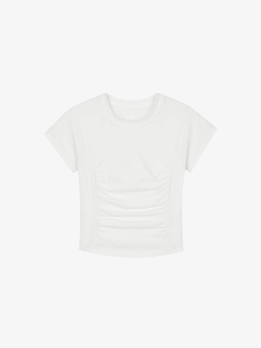 Flat lay of white dance tee 