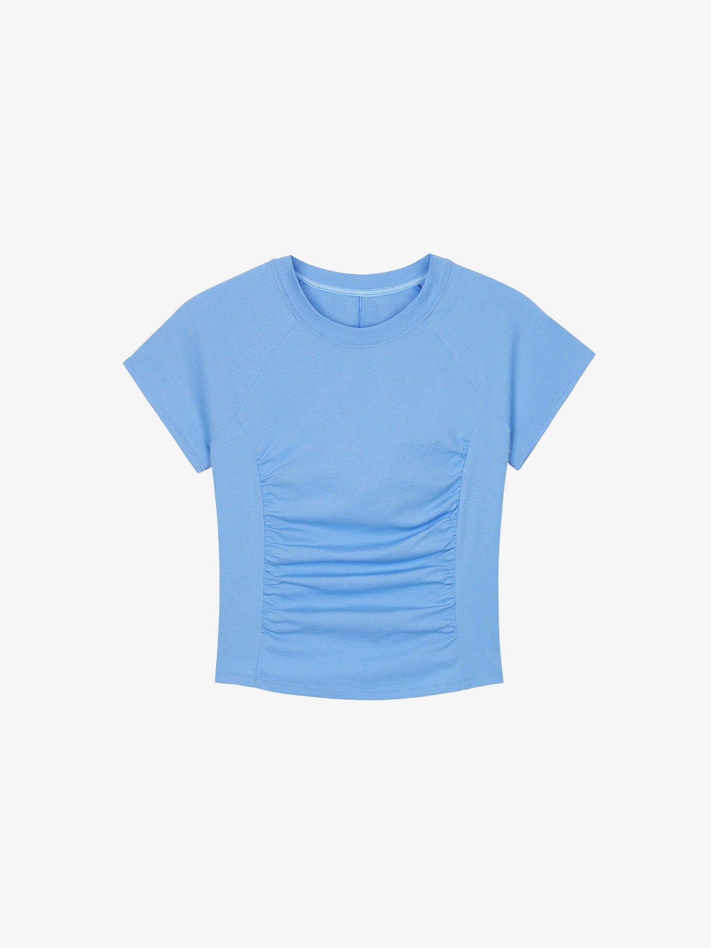 Flat lay of light blue dance tee