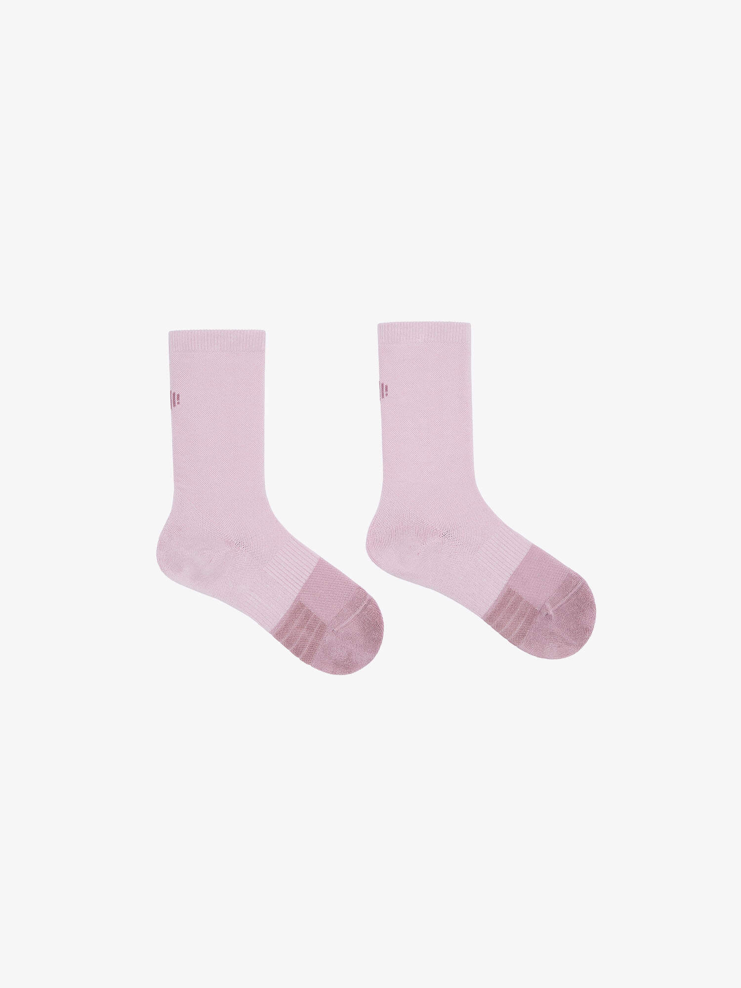 Flat lay of pink socks 