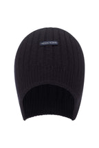 Navy wool beanie