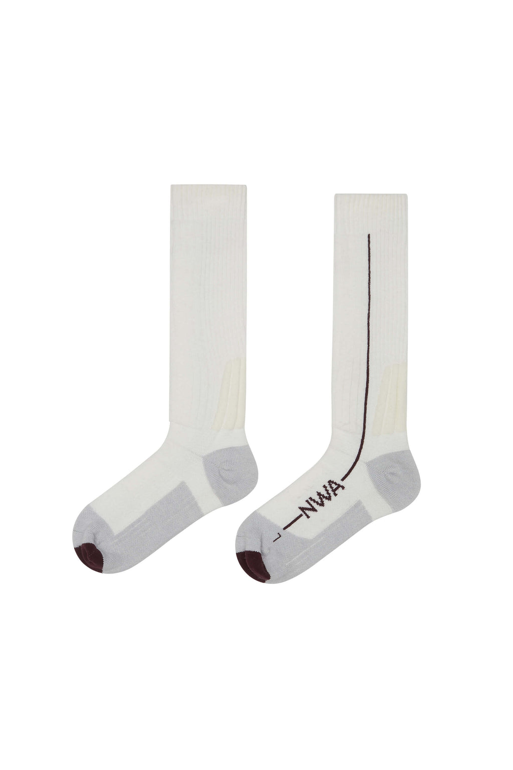 white wool socks