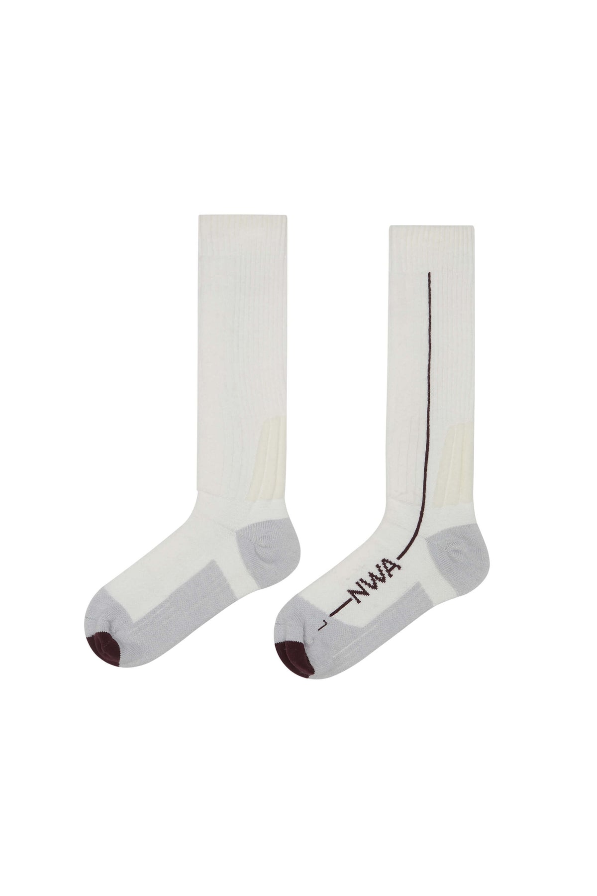 white wool socks