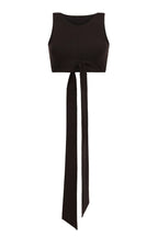 brown wrap bra top