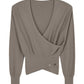 taupe wrap sweater