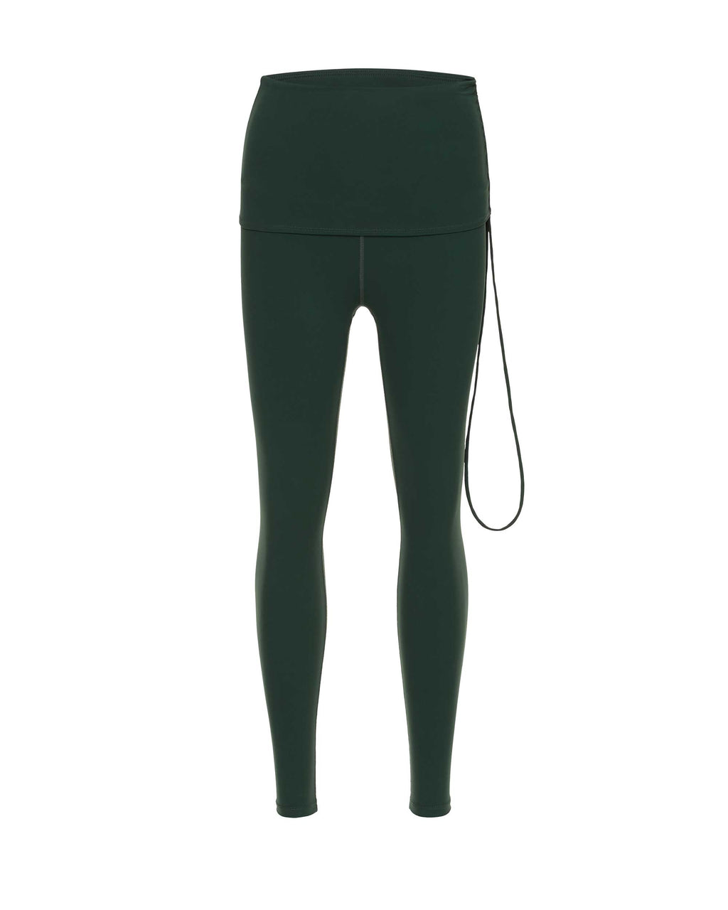 green drawstring leggings
