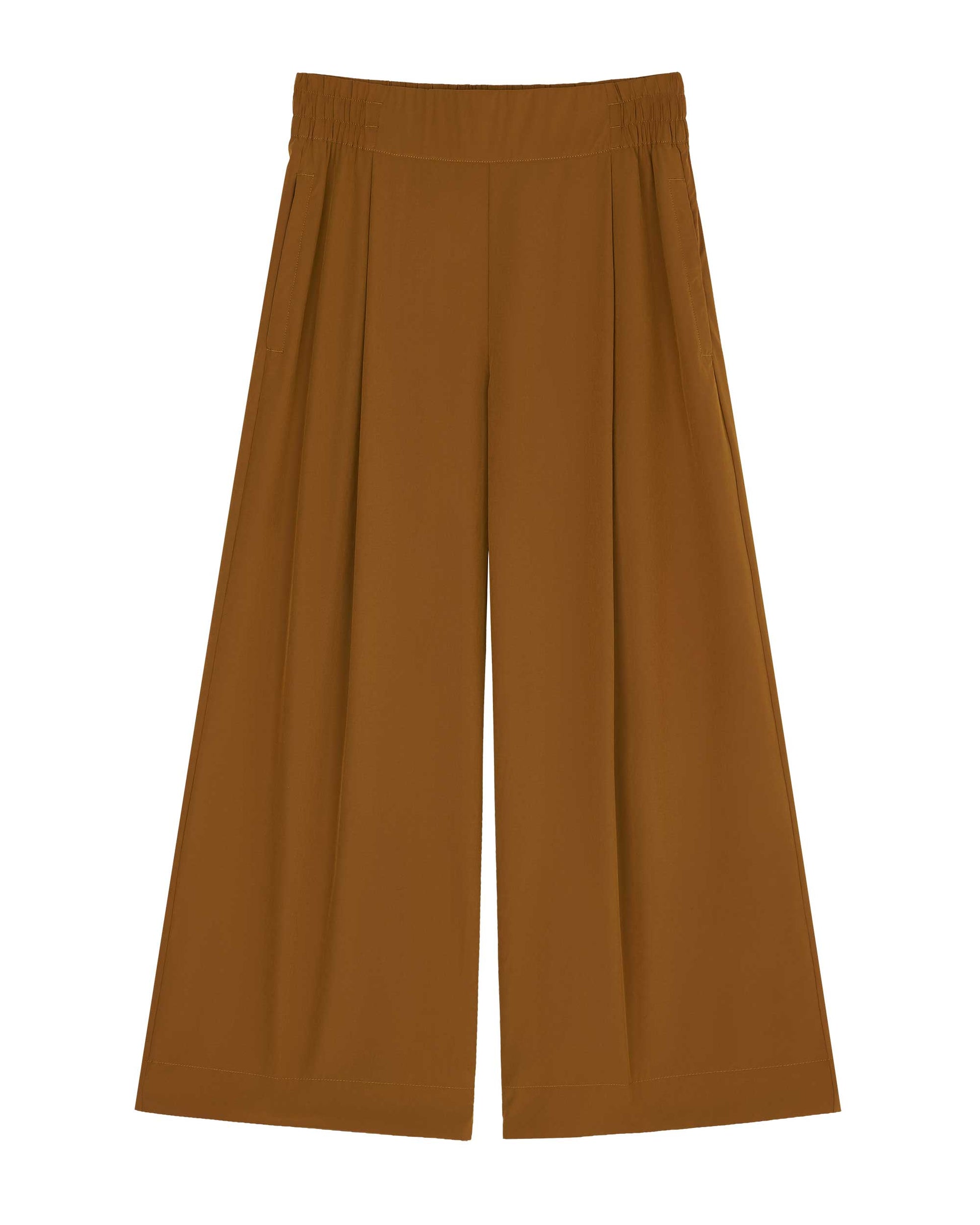 brown culottes