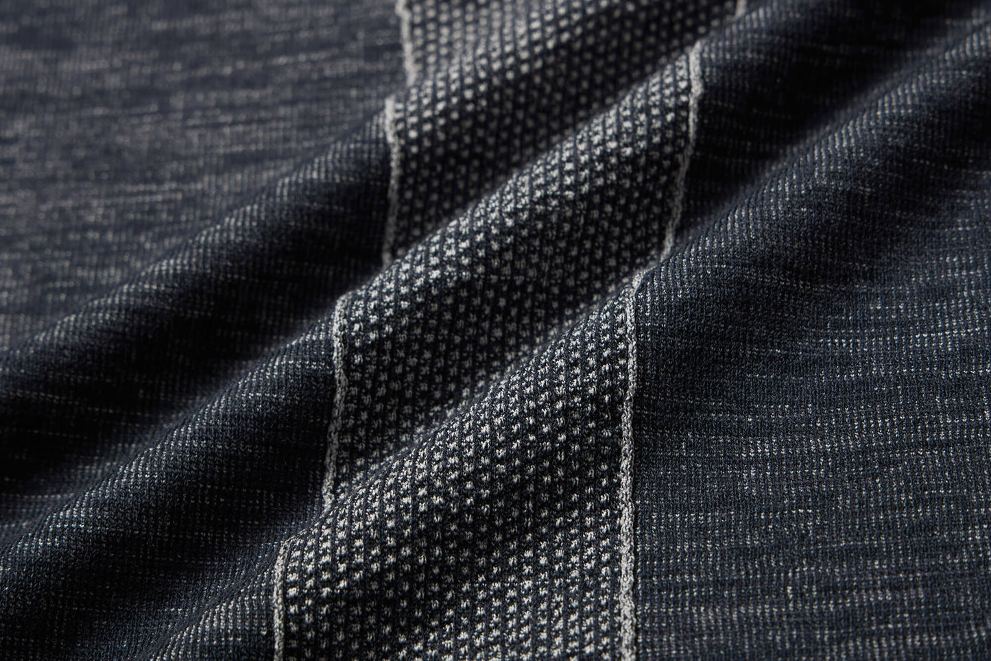 close up of the navy seamless fabric