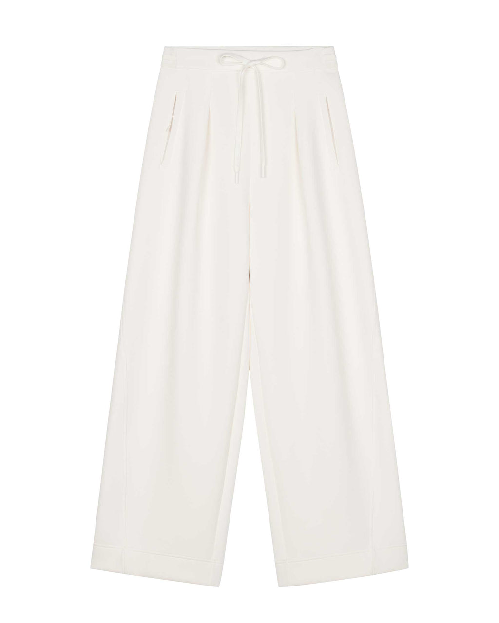 image of white wide leg pants