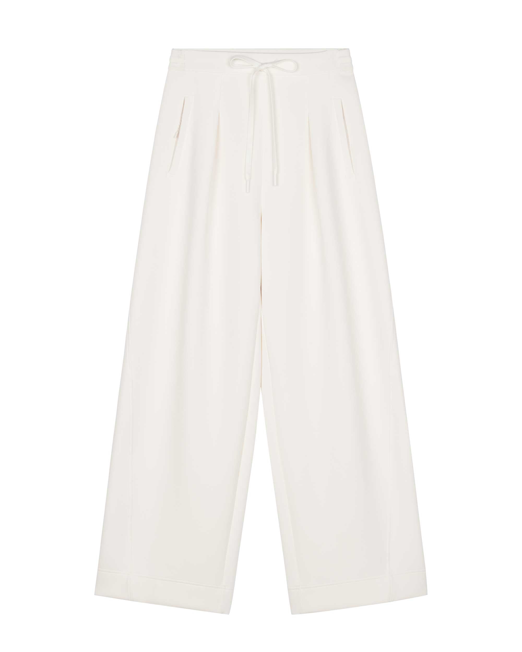 image of white wide leg pants