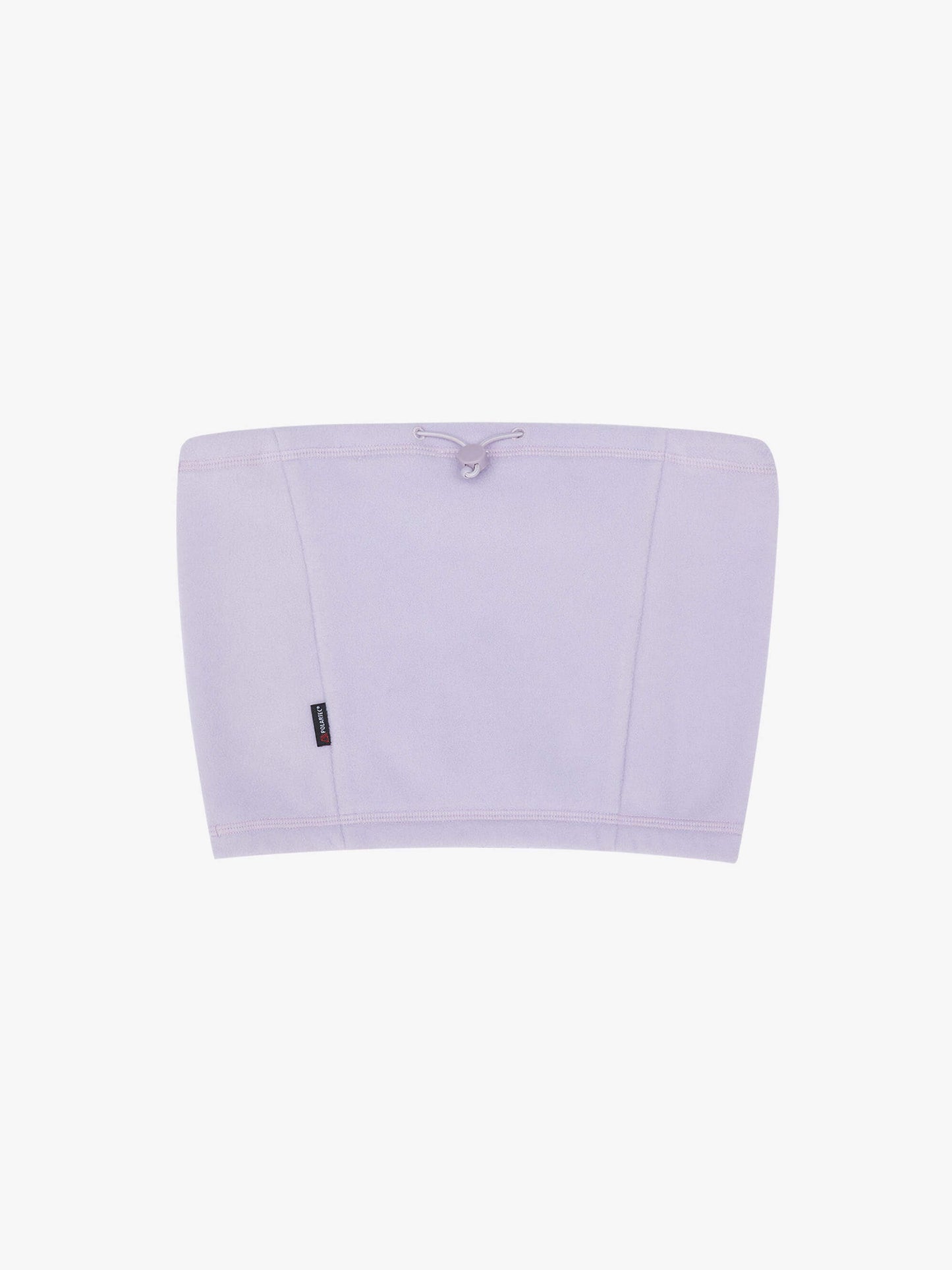 Flat lay of light purple neck warmer