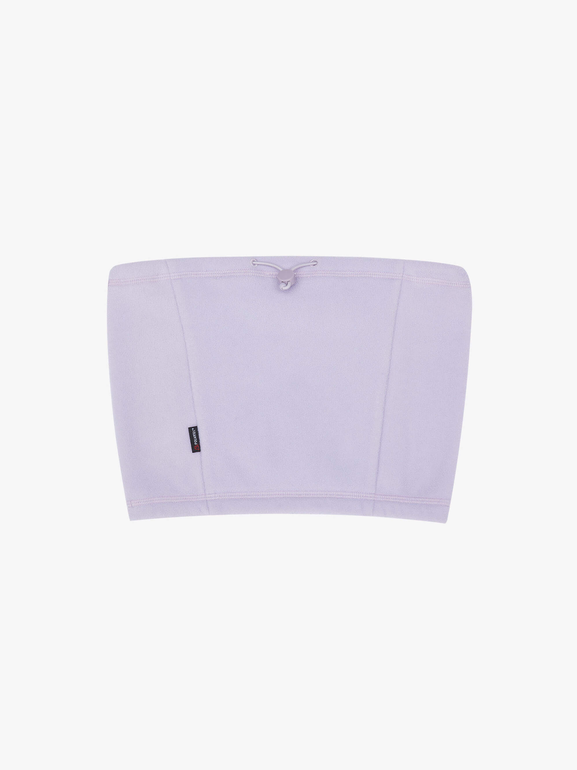 Flat lay of light purple neck warmer