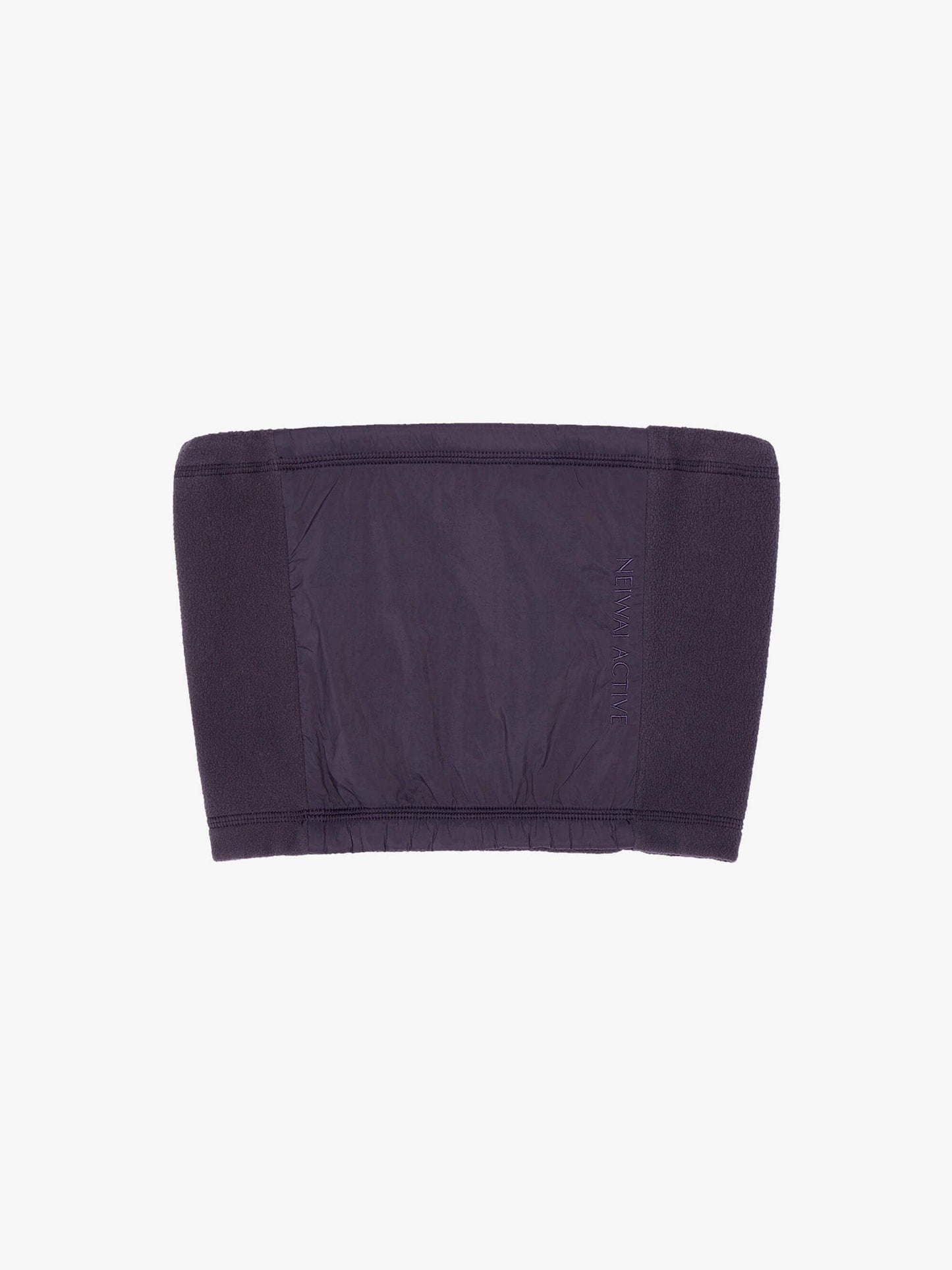 Flat lay of dark purple neck warmer