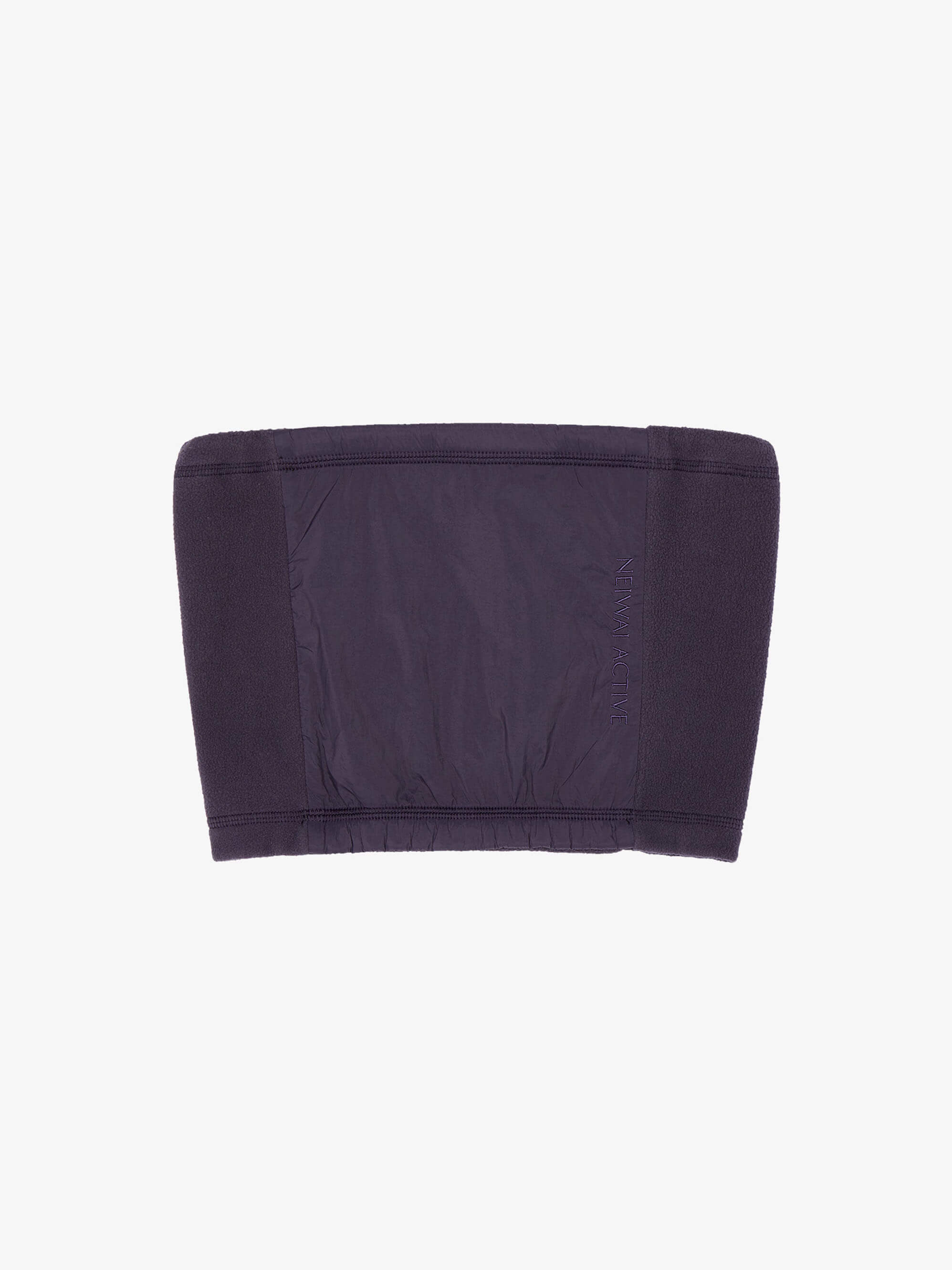 Flat lay of dark purple neck warmer