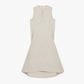 Flat lay of gray tank dress with front zipper