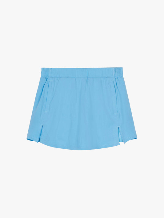 Flat lay of blue skort