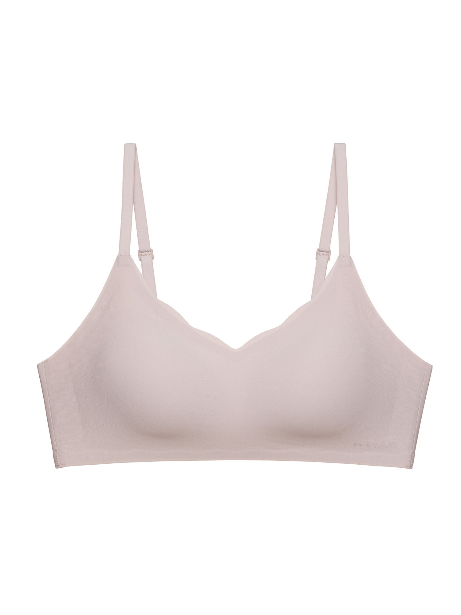Flat lay of nude colored bra.