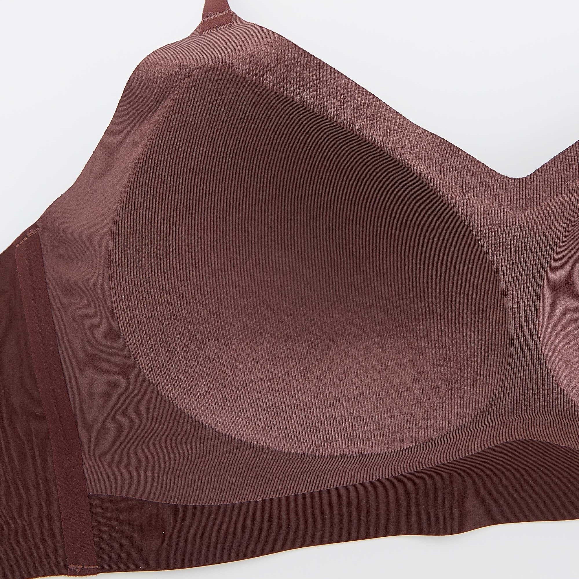 Brown bra on a white background