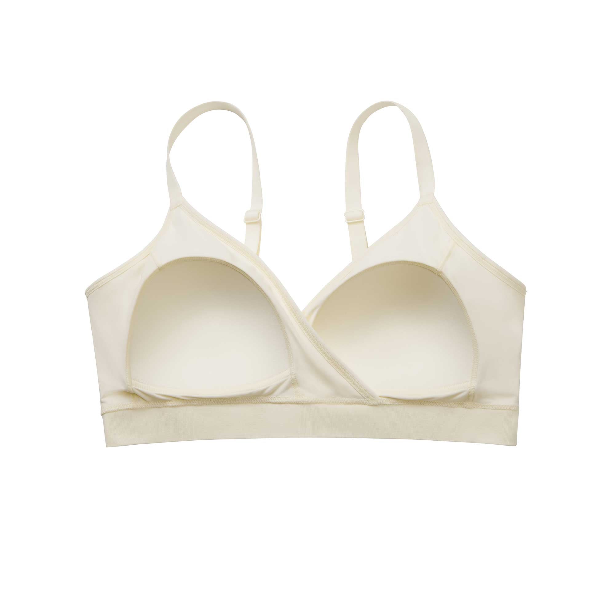 inside of the cream color bra