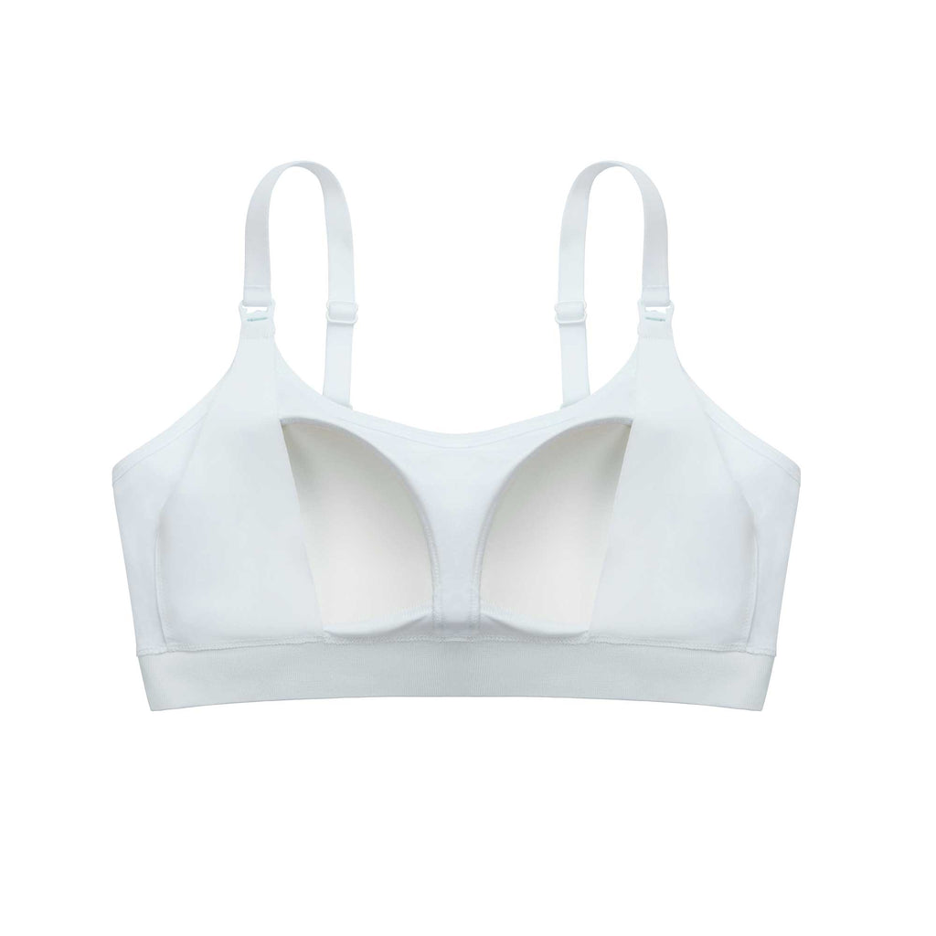 inside of blue nursing bra