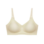 flat lay of a light yellow bra