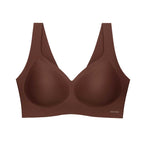 flat lay of a brown bra