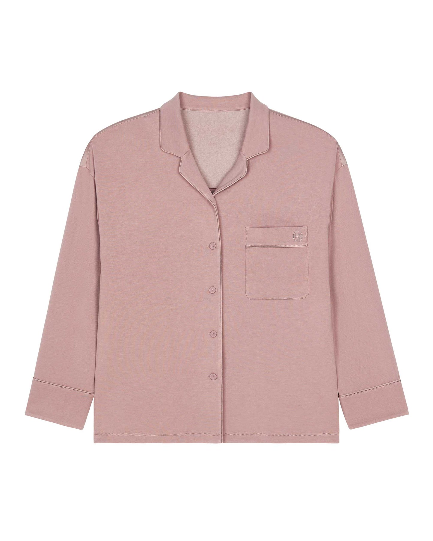 A pink pajama shirt
