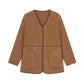 Brown teddy fleece jacket