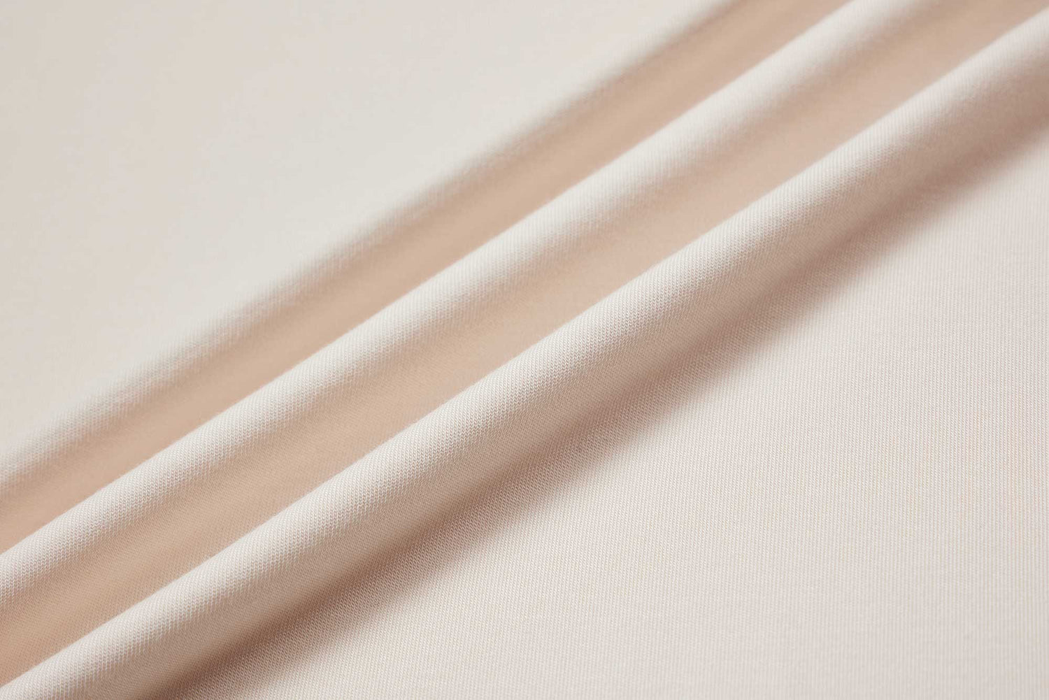 close up of soft cream fabric