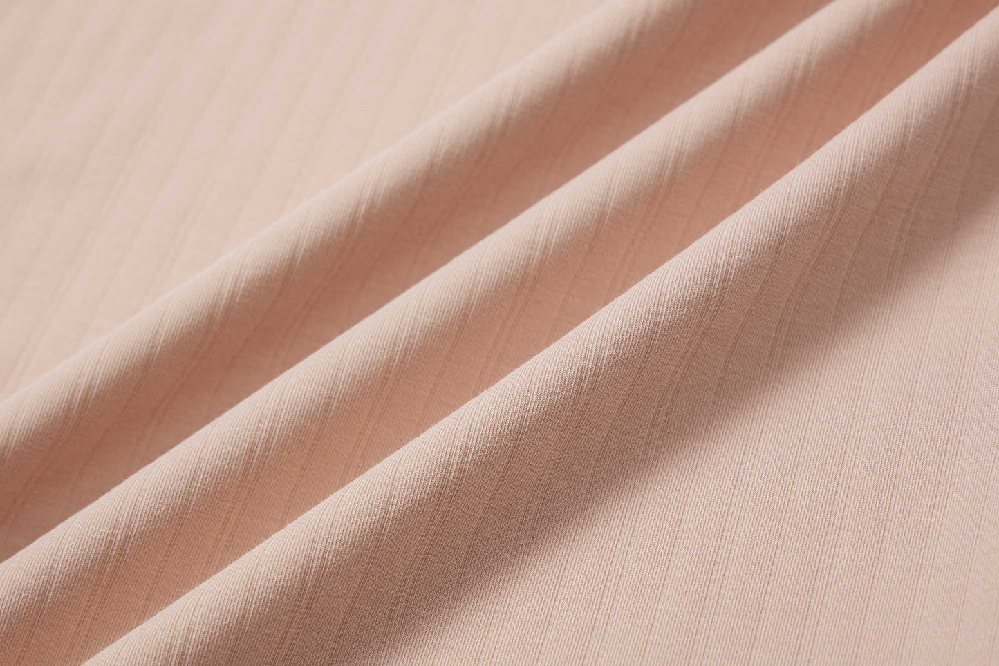 close up of the cotton fabric with ribbed texture