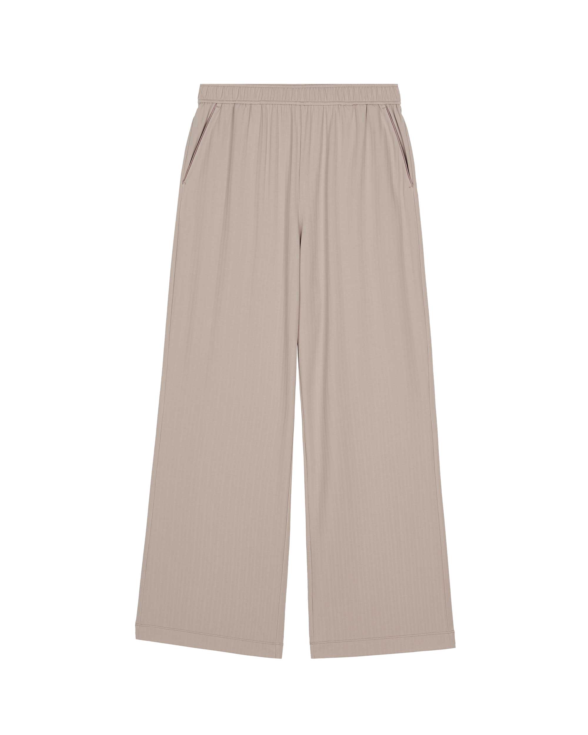 flat lay of coffee lounge pants
