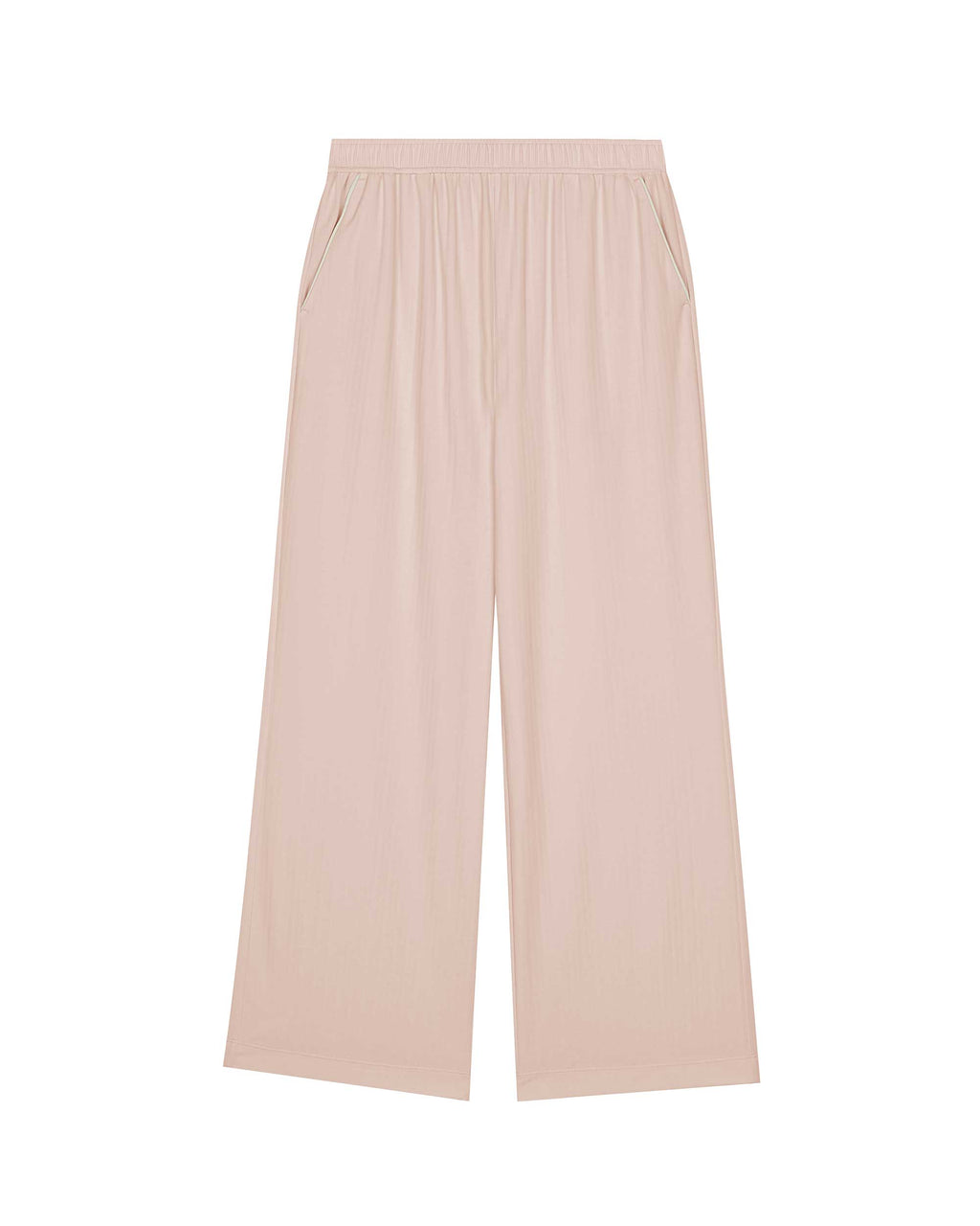 flat lay of pink lounge pants