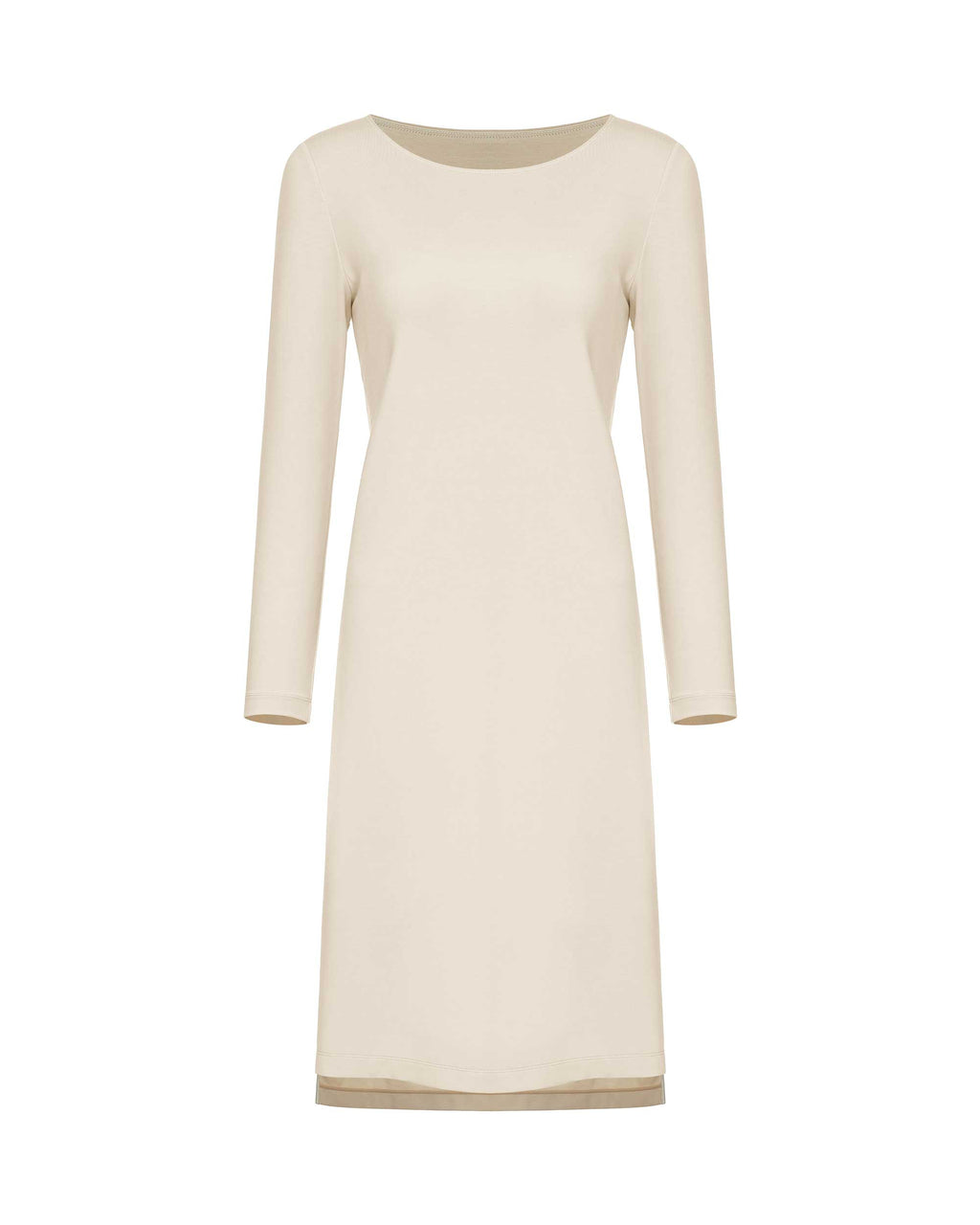 A cream pajama dress