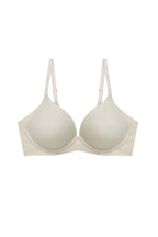 Front view of cream bra