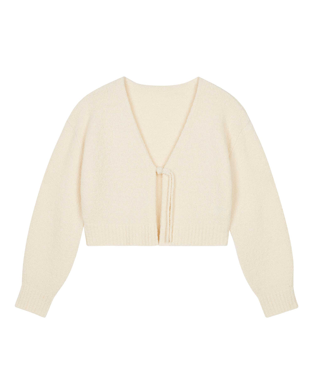 white knot cardigan