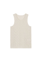 flat lay of white tank