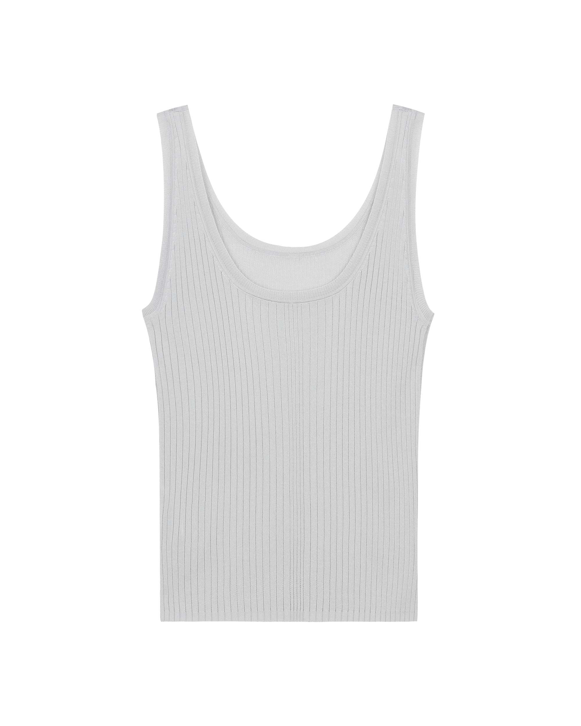light blue tank top