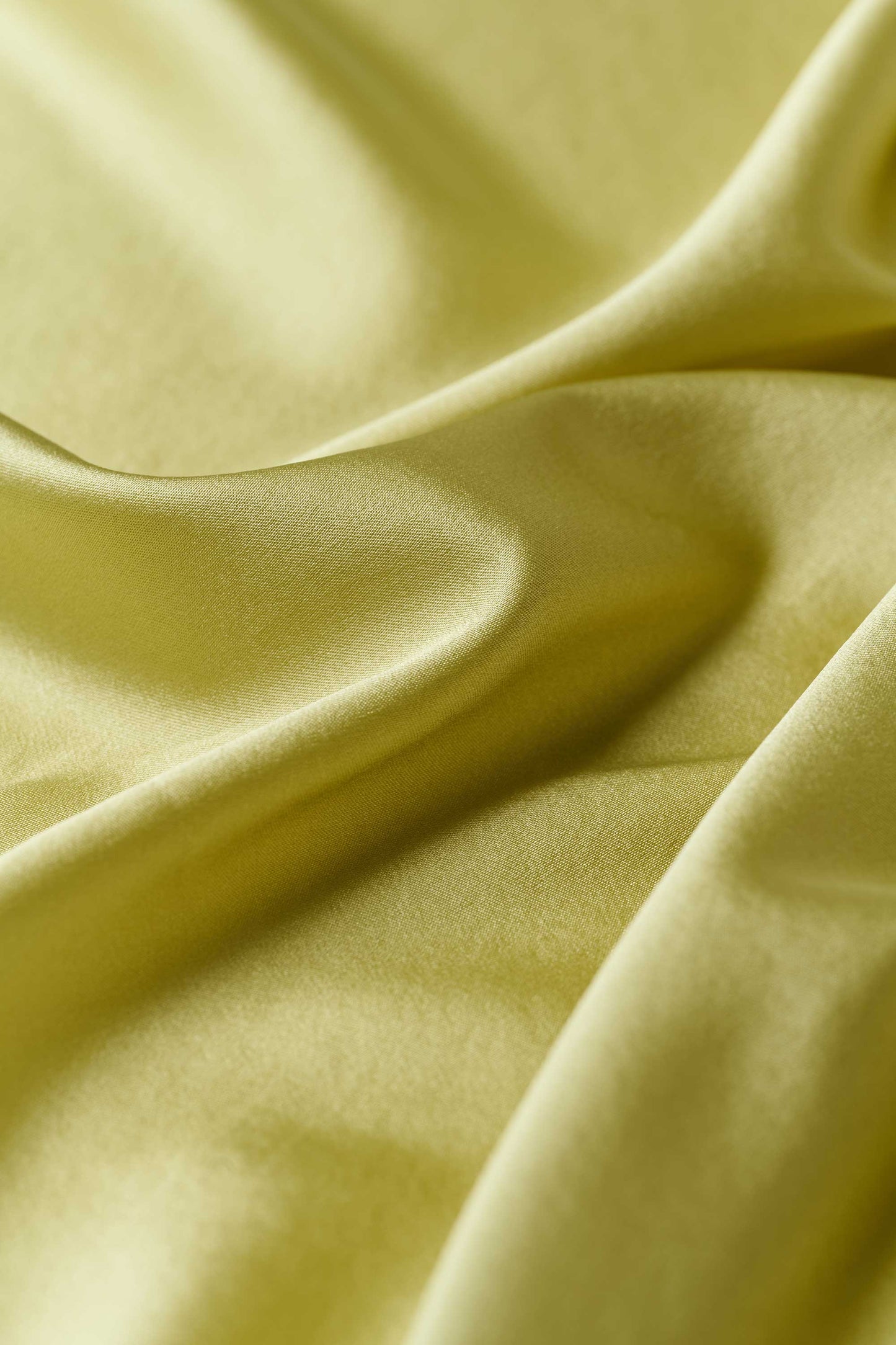 fabric detail of satin green 