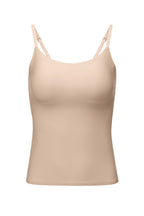 Flat lay of beige camisole