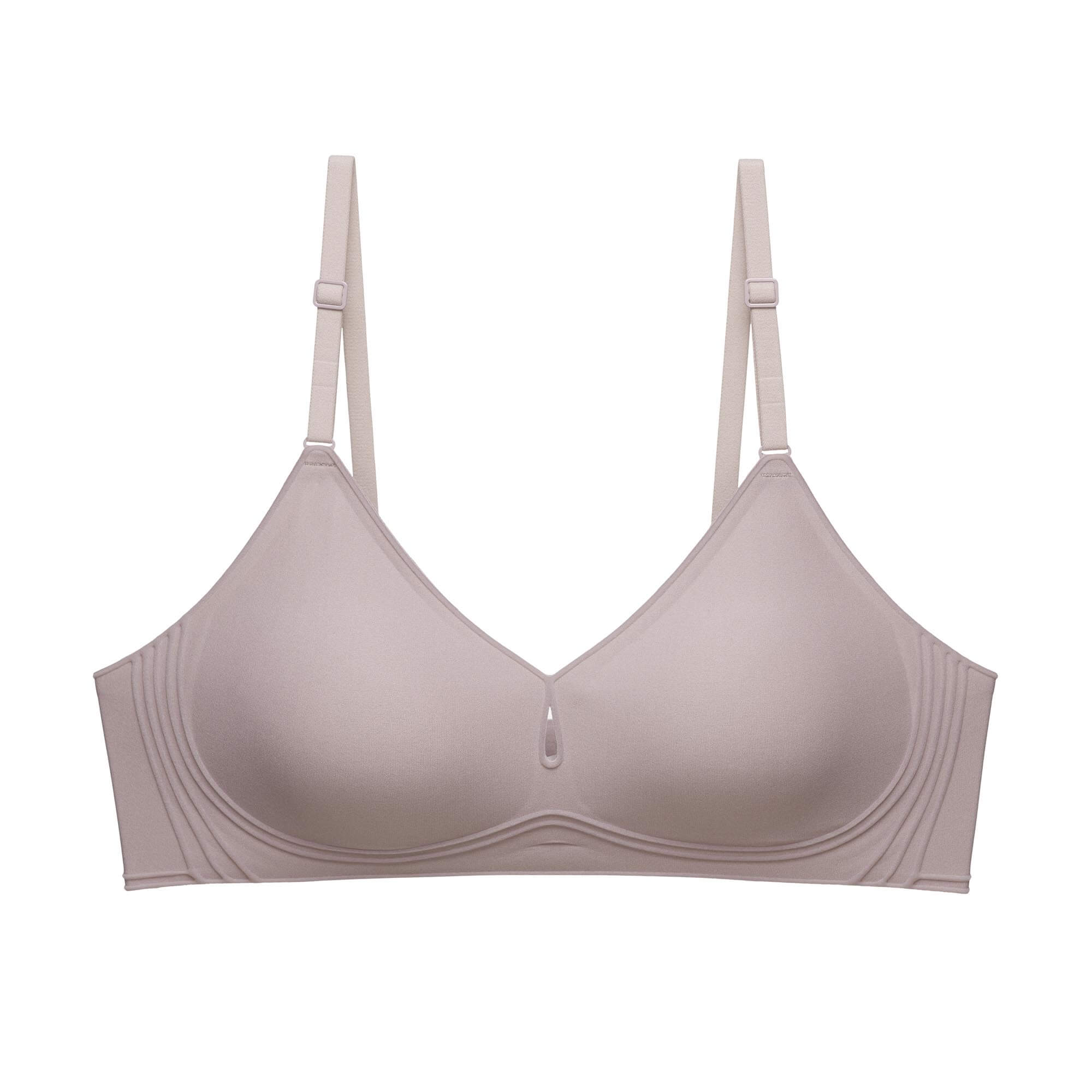 Flat lay of Sphinx color bra. Sphinx color.