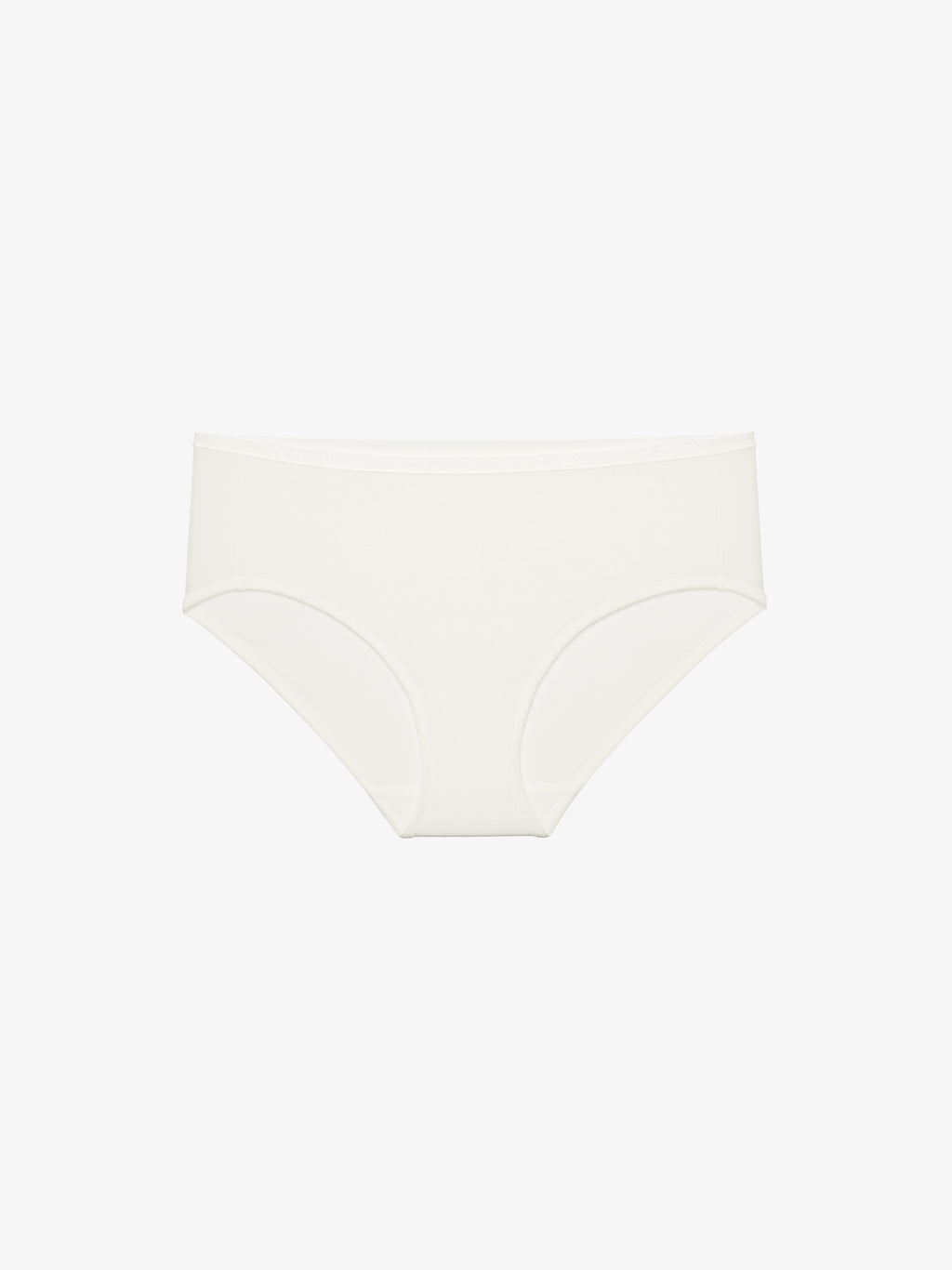 Flat lay image of white brief